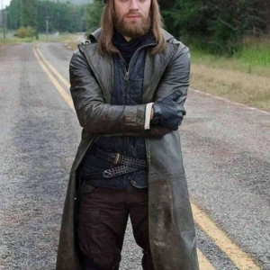 Tom Payne Walking Dead Trench Coat