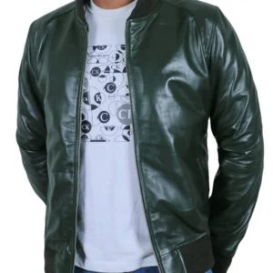Tramiris Green Bomber Flight Jacket