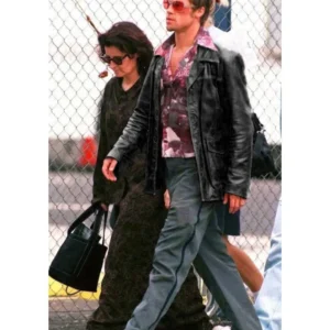 Tyler Durden Black Leather Jacket