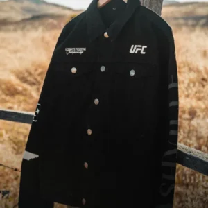 UFC Nashville 2025 Cowboy Work Black Jacket Front