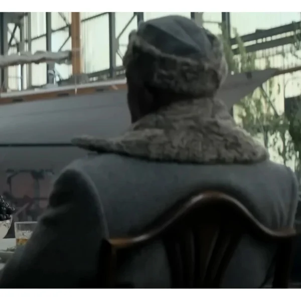 Valentine Afterburn Movie Shearling Wool Coat Back