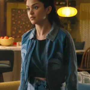 Victoria Moroles Ballard Series Blue Denim Jacket Front