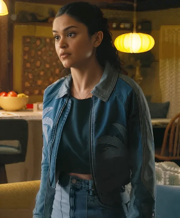 Victoria Moroles Ballard Series Blue Denim Jacket Front