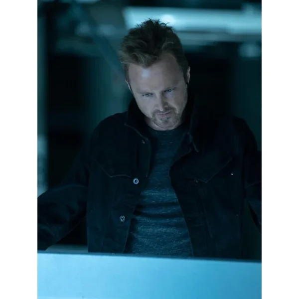 West World S03 Caleb Nichols Black Trucker Jacket
