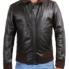 Wyatt Brown Flight Bomber Leather Jacket