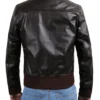 Wyatt Brown Flight Bomber Leather Jacket Back