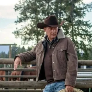 Yellowstone John Dutton Corduroy Sherpa Trucker Jacket