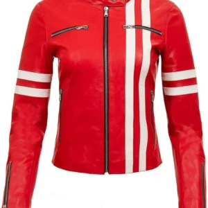 Zaevyonne Cafe Racer Motorcycle Real Lamb Rider Jacket