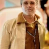 brad pitt f1 movie yellow cotton jacket closeup