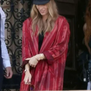 A Big Bold Beautiful Journey Margot Robbie Red Coat