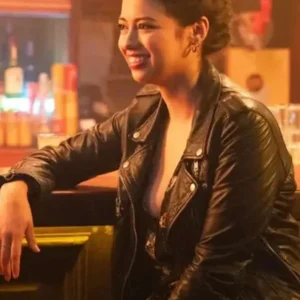 Amber Midthunder Novocaine Biker Leather Jacket