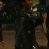 Andre Anderson Gen V S01 Biker Leather Jacket Side Veiw