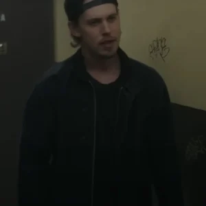 Austin Butler Caught Stealing Black Cotton Jacket