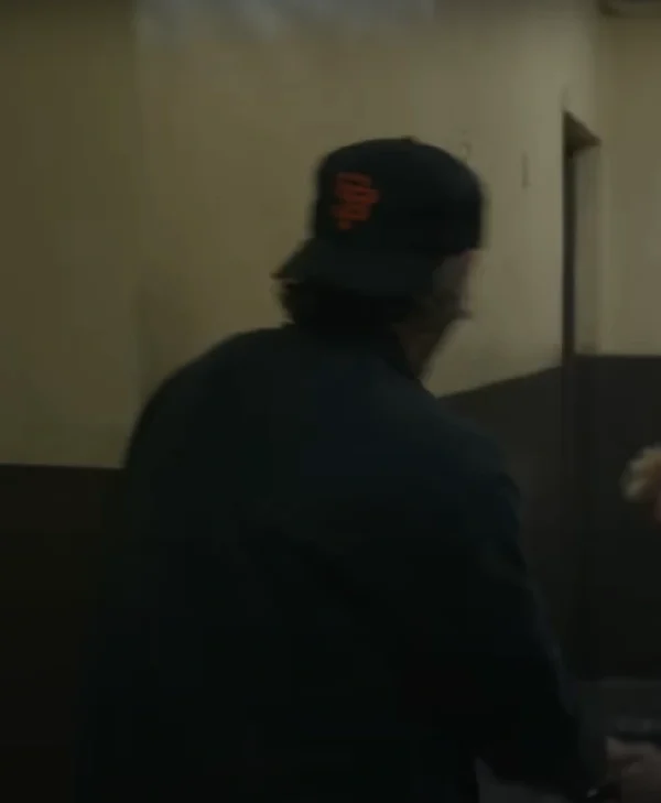 Austin Butler Caught Stealing Black Cotton Jacket Back