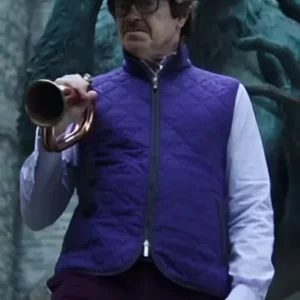 Barry Dort Wednesday S02 Purple Quilted Vest