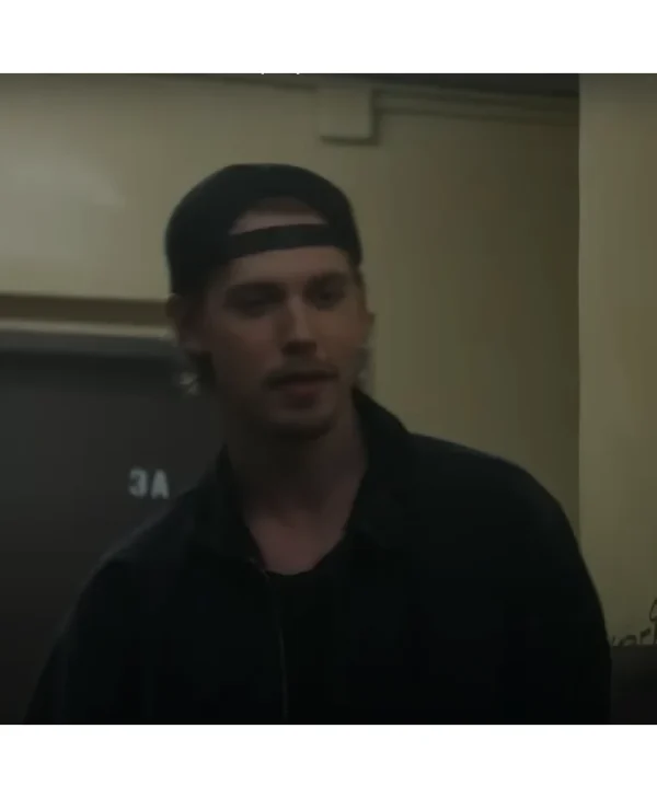 Buy Austin Butler Caught Stealing Black Cotton Jacket