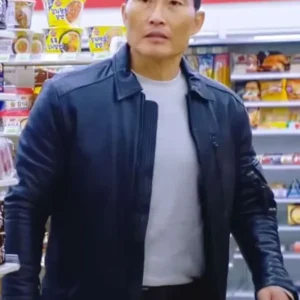 Daniel Dae Kim Butterfly Black Leather Jacket