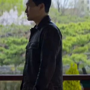 Daniel Dae Kim Butterfly Leather Jacket Side Veiw
