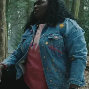 Danielle Brooks Peacemaker S02 Denim Jacket Side Veiw