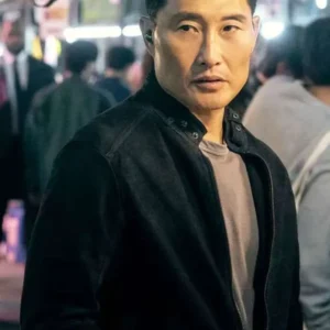 David Jung Butterfly Suede Leather Black Jacket Side View