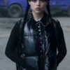 Goody Addams Wednesday S02 Black Puffer Vest