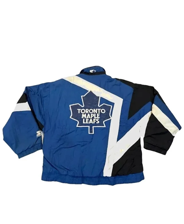 Hailey Bieber Toronto Maple Leafs Blue Jacket - Image 4