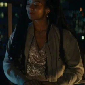 Jaz Sinclair Gen V Bomber Leather Jacket