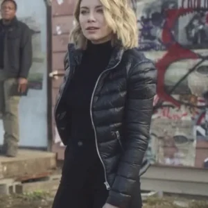 Jennifer Holland Peacemaker S02 Puffer Jacket Side View
