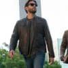 Jensen Ackles Countdown 2025 Black Leather Jacket