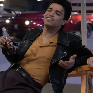 Johnathan Nieves Grease Black Leather Biker Jacket