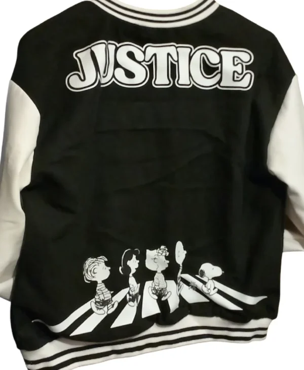 Justice Girls Snoopy Bomber Jacket - Image 2
