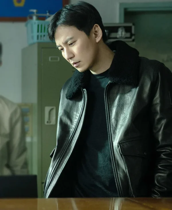 Kim Nam-Gil Trigger Series Black Leather Jacket