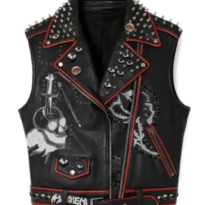 Lady Gaga The Mayhem Ball Studded Vest Front
