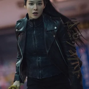 Lee Joo-bin Twelve Black Biker Jacket