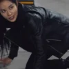 Lee Joo-bin Twelve Black Biker Jacket Side Veiw