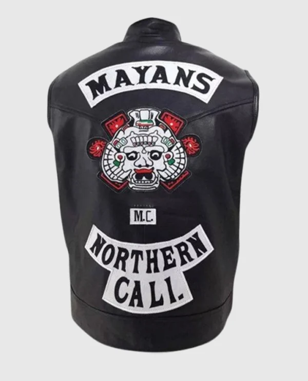 Mayans Mc Leather Vest - Image 3