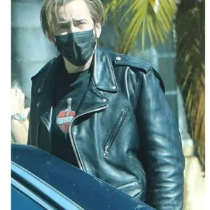 Nicolas Cage Leather Jacket Unbearable Weight of Massive Talent