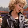 Olivia Newton John Leather Jacket Front