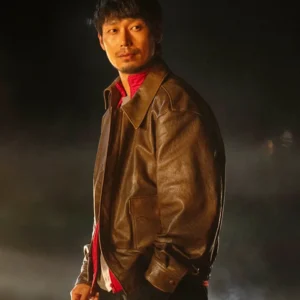 Park Hoon Trigger S01 Brown Leather Jacket