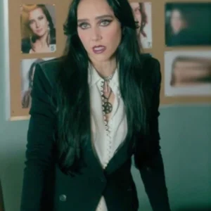Patty Guggenheim Twisted Metal S02 Black Blazer Front