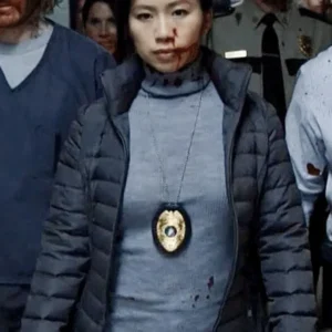Peacemaker Annie Chang Grey Puffer Jacket
