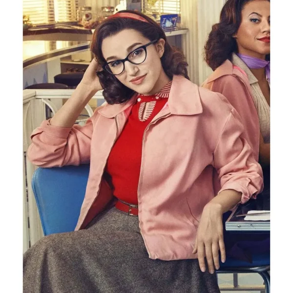 Pink Ladies Jacket Grease Front View