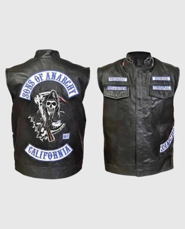 Mayans Mc Leather Vest - Image 5