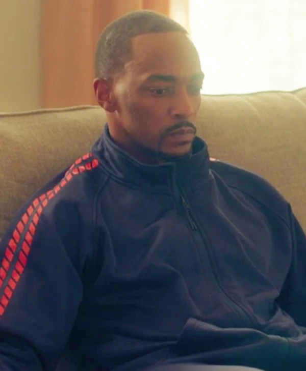 Shop Twisted Metal Anthony Mackie Black Track Jacket