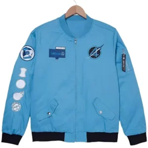 The Fantastic Four First Steps Blue M-1 Flight Jacket