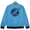 The Fantastic Four First Steps Blue M-1 Flight Jacket Back