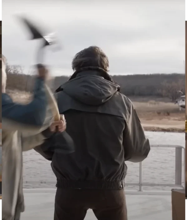 The Lowdown Ethan Hawke Fur Collar Bomber Jacket - Image 2