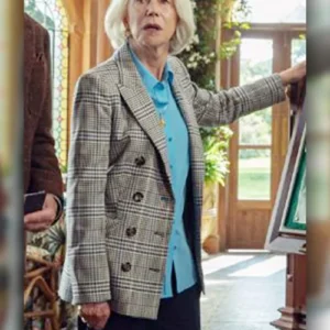 The Thursday Murder Club Helen Mirren Double Breasted Blazer