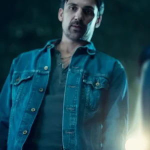 The Thursday Murder Club Henry Lloyd Hughes Denim Jacket