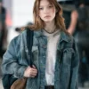 Twisted Metal Saylor Bell Curda Blue Denim Jacket